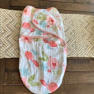 NWOT chick pea 3-6 month muslin swaddle baby girl